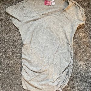 Gray maternity t shirt